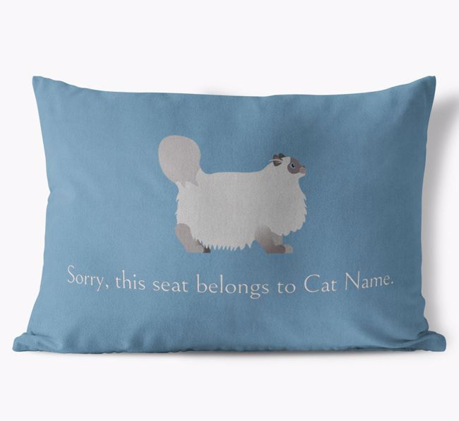 Sorry, This Seat Belongs to... : Personalized {breedCommonName} Soft Touch Pillow
